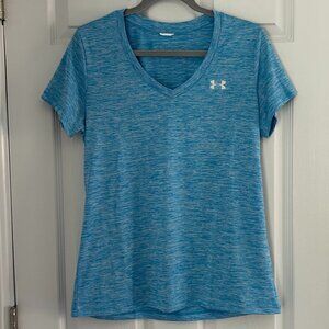 Under Armour Blue Dri-fit V-neck Tee M